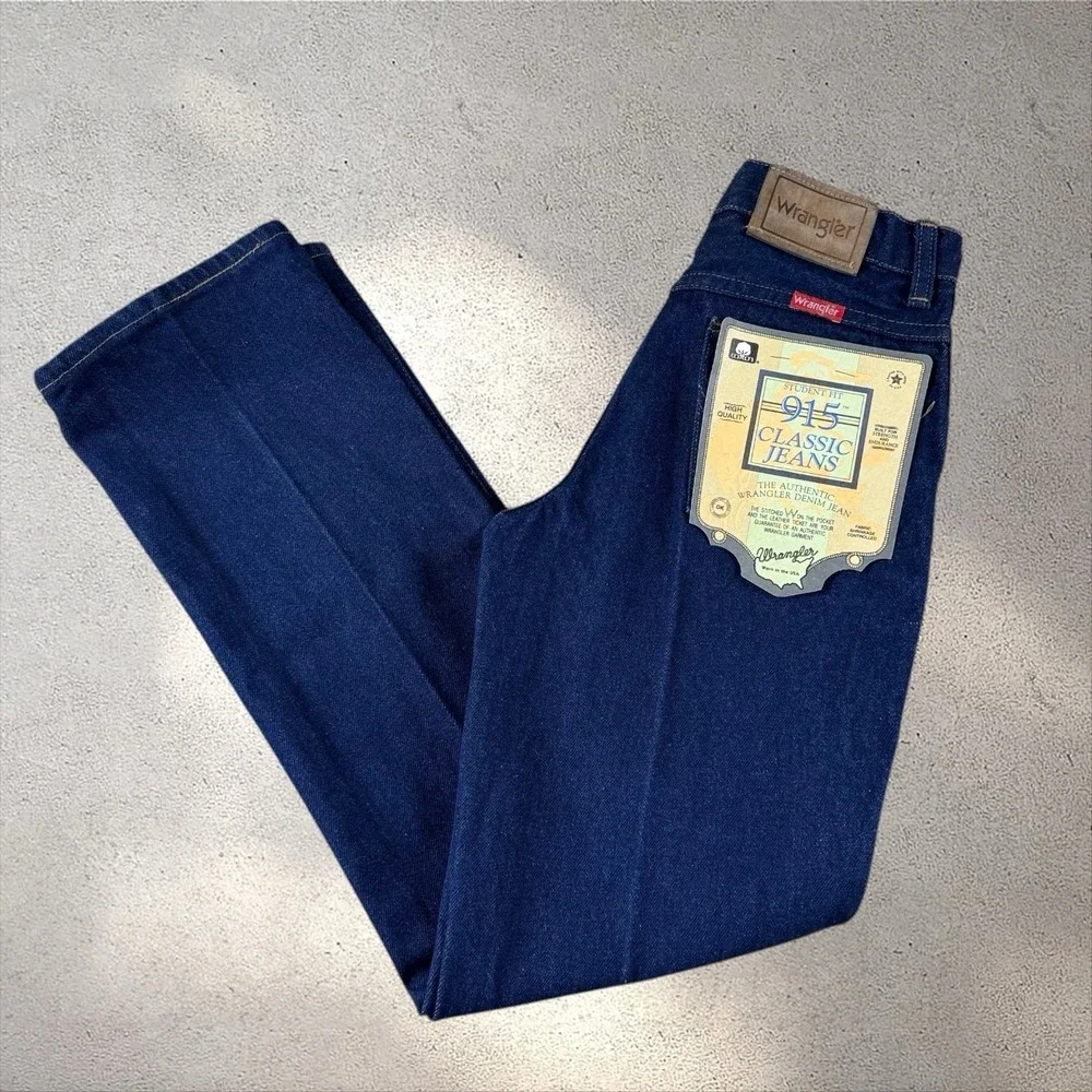 NOS 70's Wrangler Jeans Measures 28x30 (tag 30x30) Straight Fit Vintage Denim